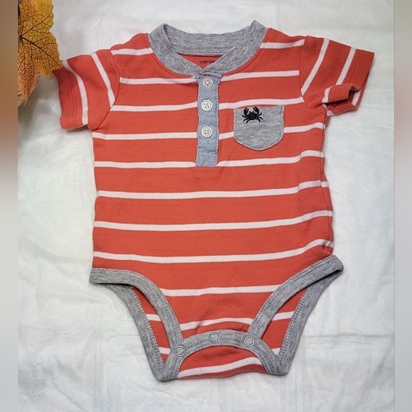 Carter's Baby Boy 3pc Short Sleeve Onesie Bodysuit Bundle Size 3M - Picture 5 of 7